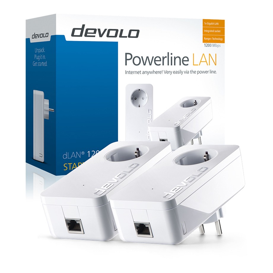 DEVOLO Powerline dLAN 1200+ Starter Kit για Τριφασικό Ρεύμα 9382 DEVOLO Powerline dLAN 1200+ Starter Kit για Τριφασικό Ρεύμα 9382